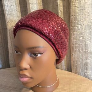 “Bisi” Sequin Layered Turban